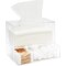 Acrylic Tissue Dispenser Box with Pull Out Drawer for Bathroom (9.3 x 7 x 5 In)